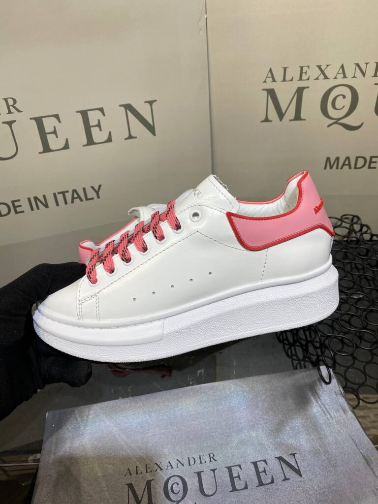 alexander mcqueen ayakkabi yeni sezon pembe beyaz kirmizi sneaker