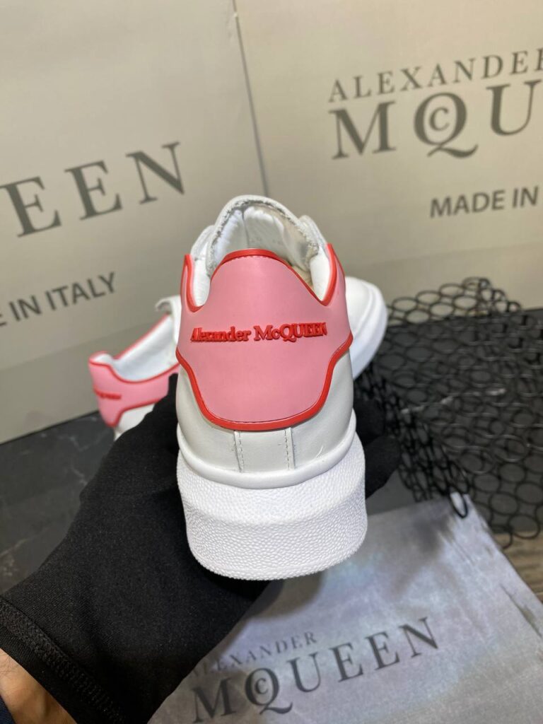 alexander mcqueen ayakkabi yeni sezon pembe beyaz kirmizi sneaker