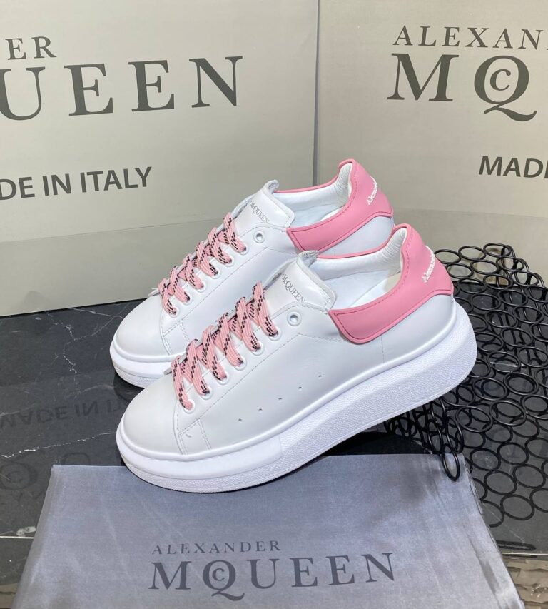 alexander mcqueen ayakkabi yeni sezon pembe beyaz sneaker