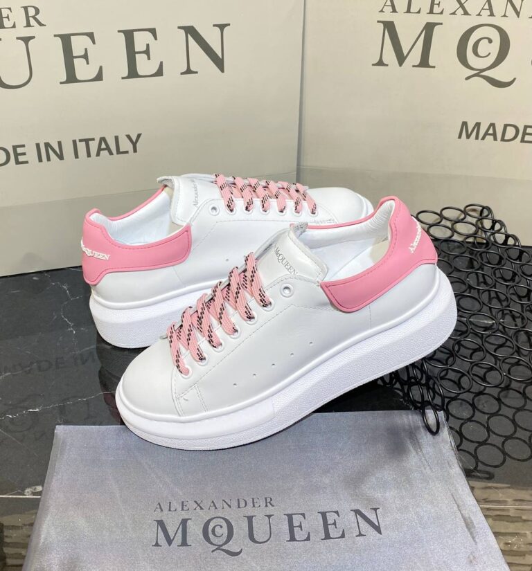 alexander mcqueen ayakkabi yeni sezon pembe beyaz sneaker