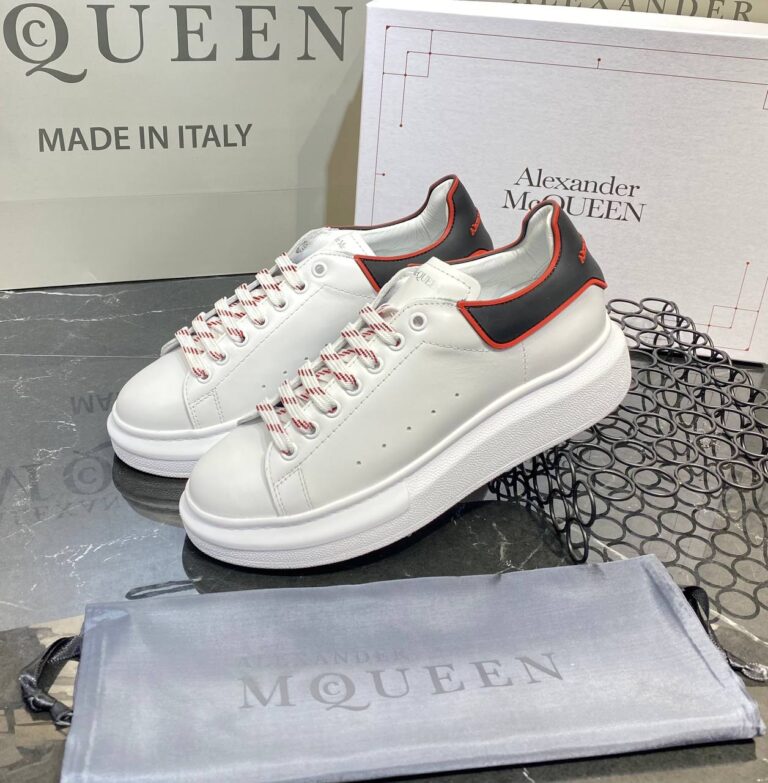 alexander mcqueen ayakkabi yeni sezon siyah beyaz kirmizi sneaker