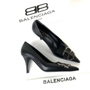 balenciaga ayakkabi siyah stiletto square knife