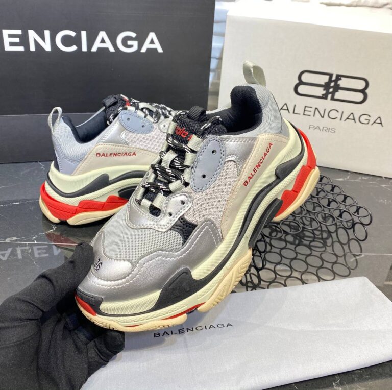 balenciaga ayakkabi triple s silver