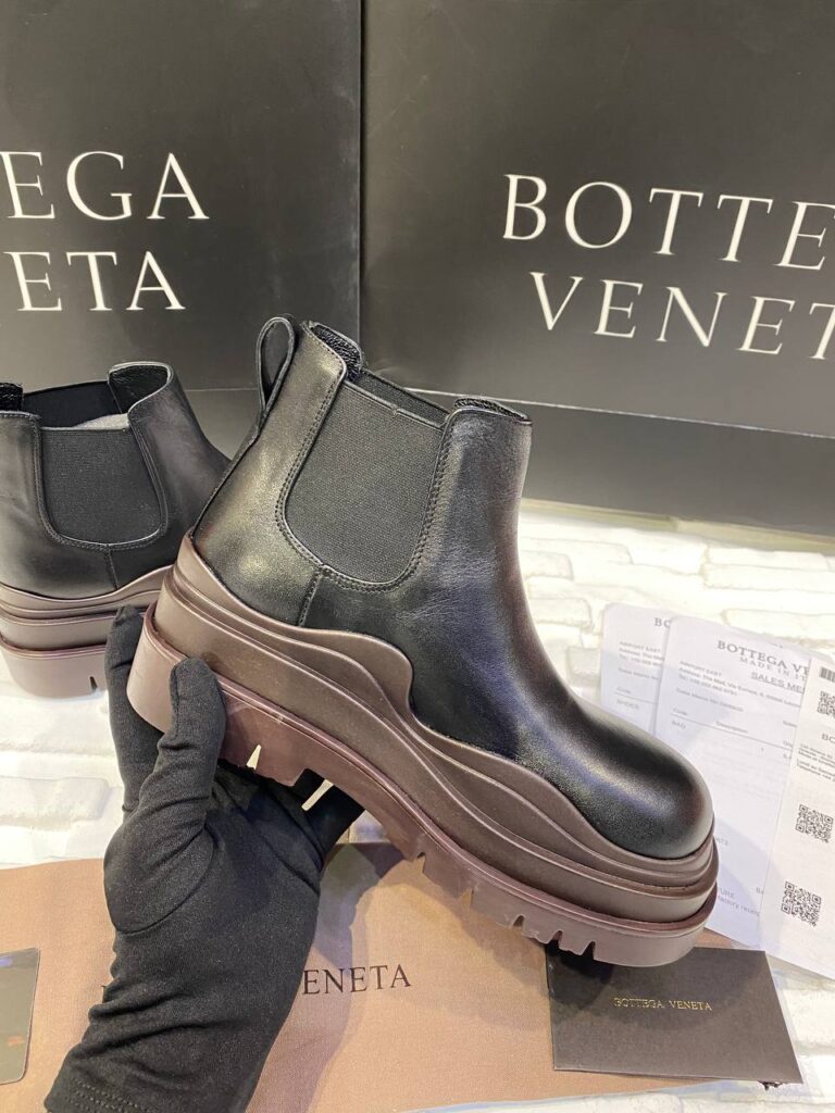 bottega veneta ayakkabi the tire boot bot kisa boy siyah kahve