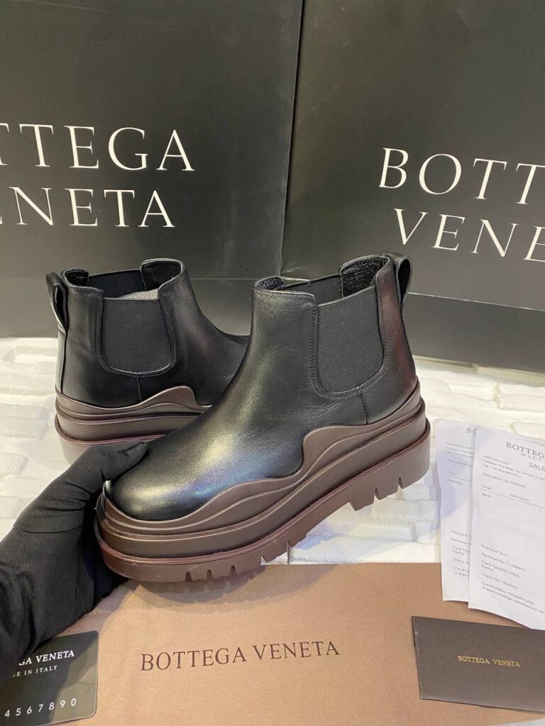 bottega veneta ayakkabi the tire boot bot kisa boy siyah kahve