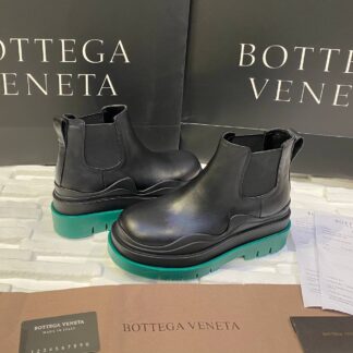 bottega veneta ayakkabi the tire boot bot kisa boy siyah yesil