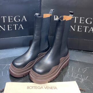 bottega veneta ayakkabi the tire boot bot uzun boy siyah kahve