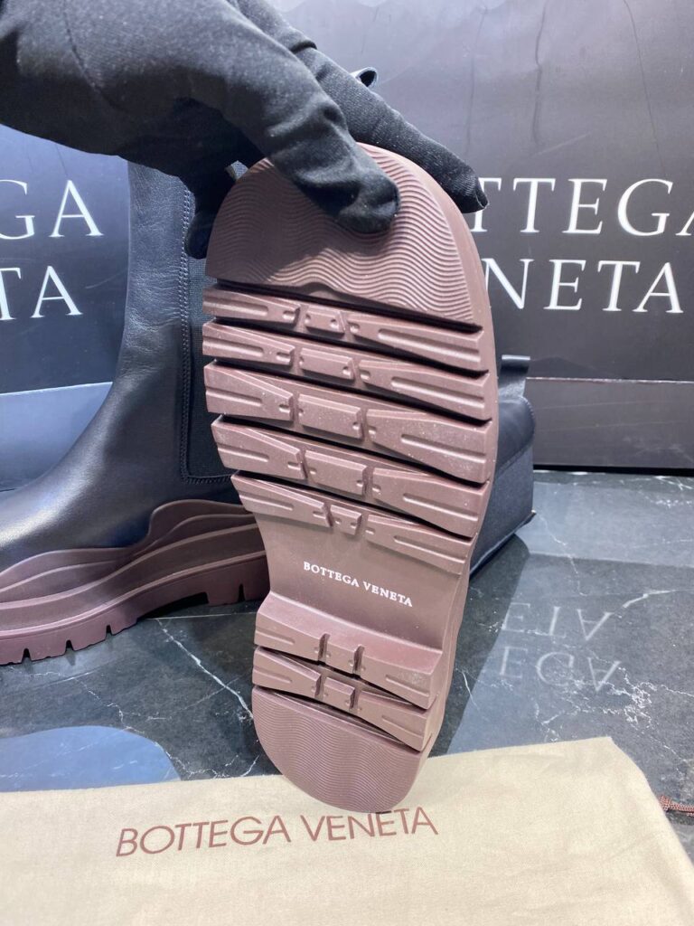 bottega veneta ayakkabi the tire boot bot uzun boy siyah kahve