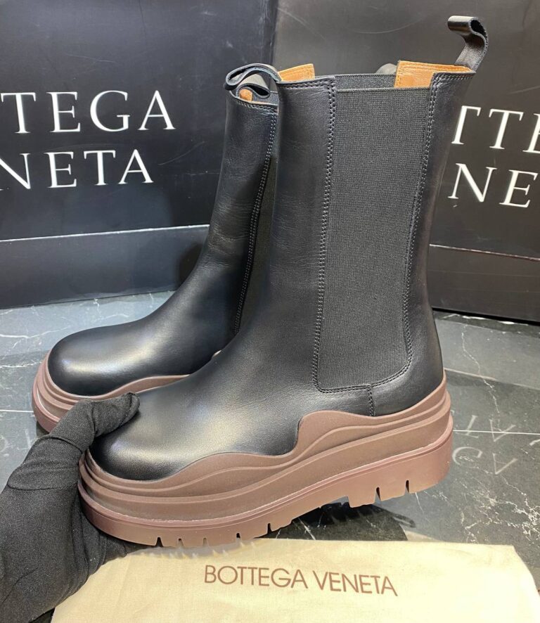 bottega veneta ayakkabi the tire boot bot uzun boy siyah kahve