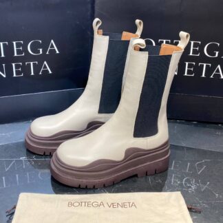 bottega veneta ayakkabi the tire boot bot uzun boy vizon kahve