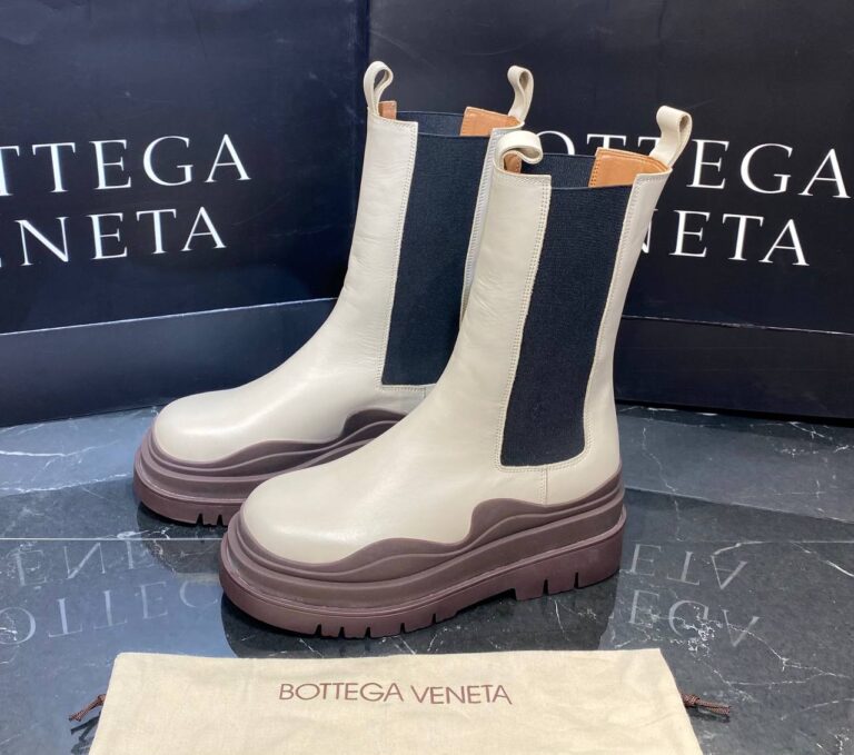 bottega veneta ayakkabi the tire boot bot uzun boy vizon kahve