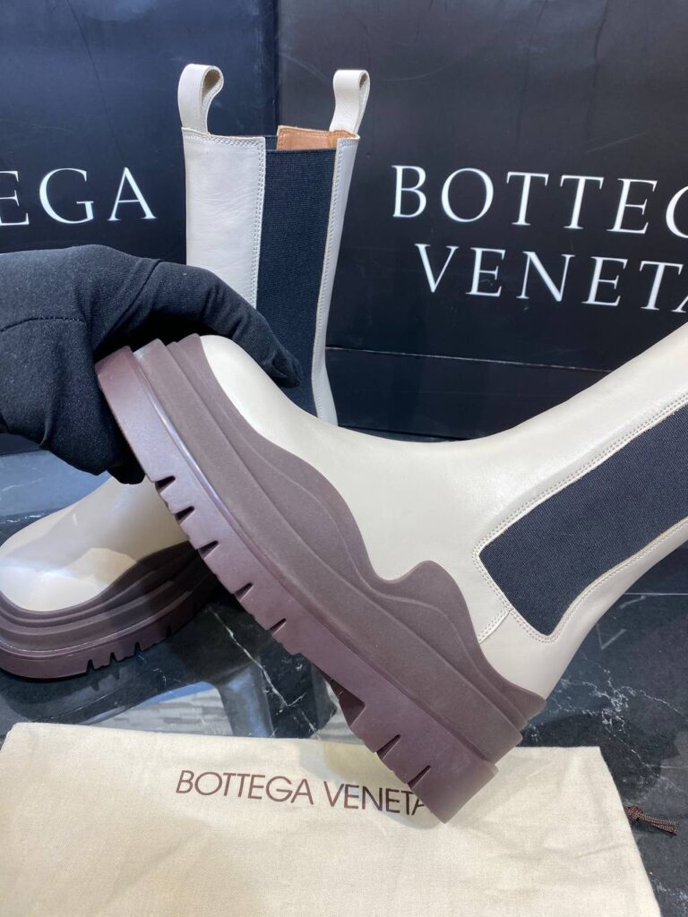 bottega veneta ayakkabi the tire boot bot uzun boy vizon kahve