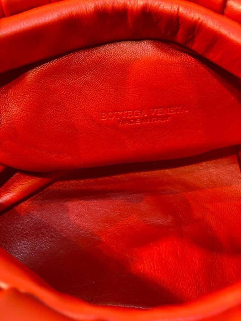 bottega veneta canta the chain pouch zincirli kirmizi