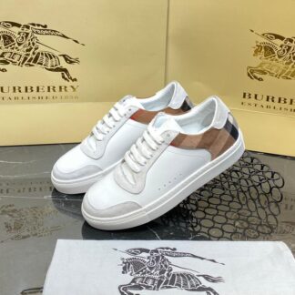 burberry ayakkabi check pattern sneakers beyaz