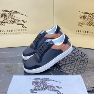 burberry ayakkabi check pattern sneakers siyah