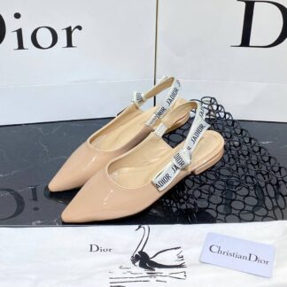 christian dior ayakkabi babet rugan nude
