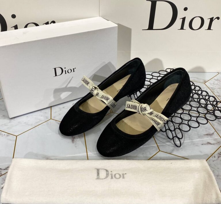 christian dior ayakkabi siyah babet