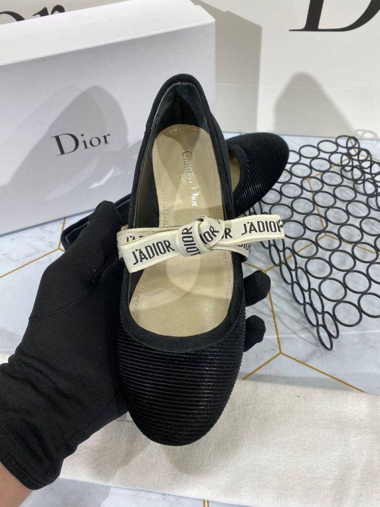 christian dior ayakkabi siyah babet