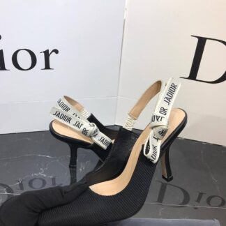 christian dior ayakkabi siyah stiletto jadior slingback topuk 9 cm