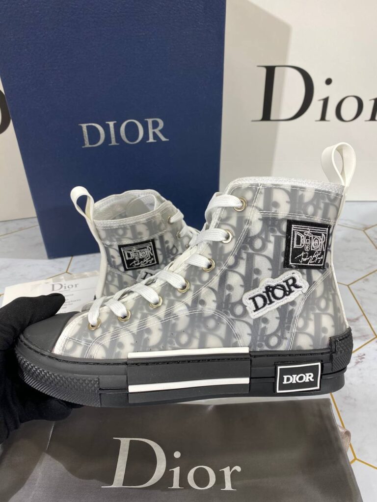christian dior ayakkabi sneaker high top siyah beyaz