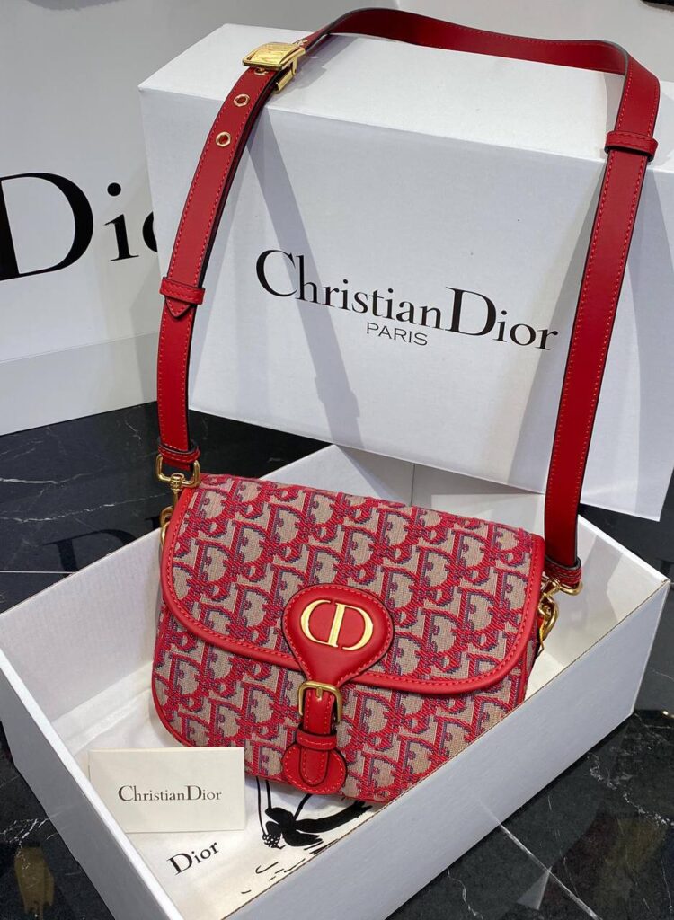 christian dior canta booby nakisli kirmizi 22x17 cm