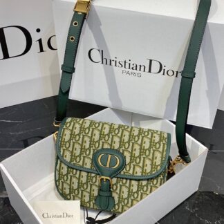 christian dior canta booby nakisli yesil 22x17 cm