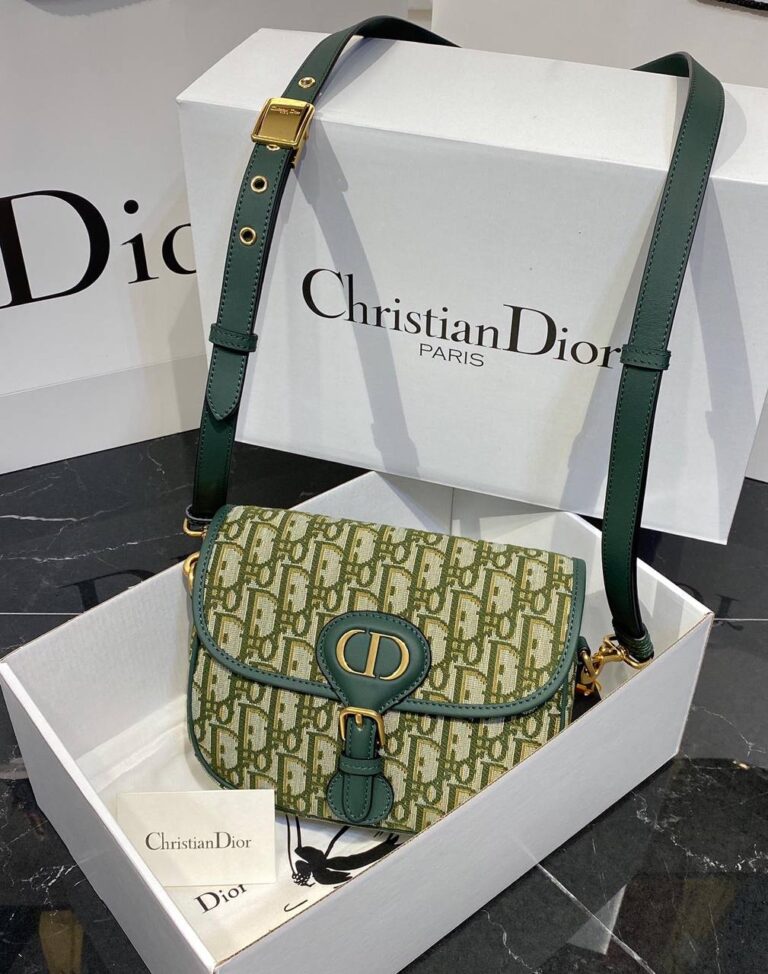 christian dior canta booby nakisli yesil 22x17 cm