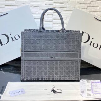 christian dior canta book tote kadife gri 42x36 cm