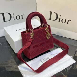 christian dior canta lady nakisli bordo 23x21 cm
