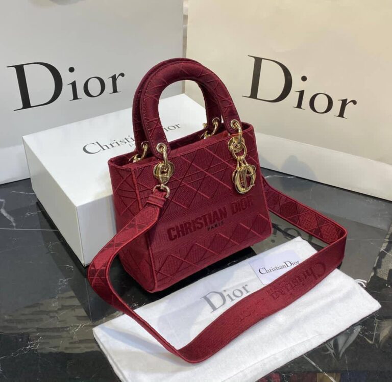 christian dior canta lady nakisli bordo 23x21 cm