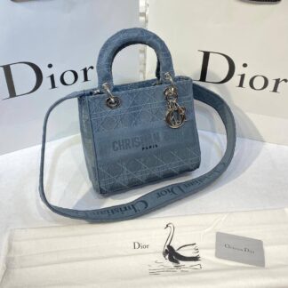 christian dior canta lady nakisli gri 23x21 cm