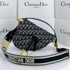christian dior canta oblique saddle askili altin rengi 25x20x6 cm