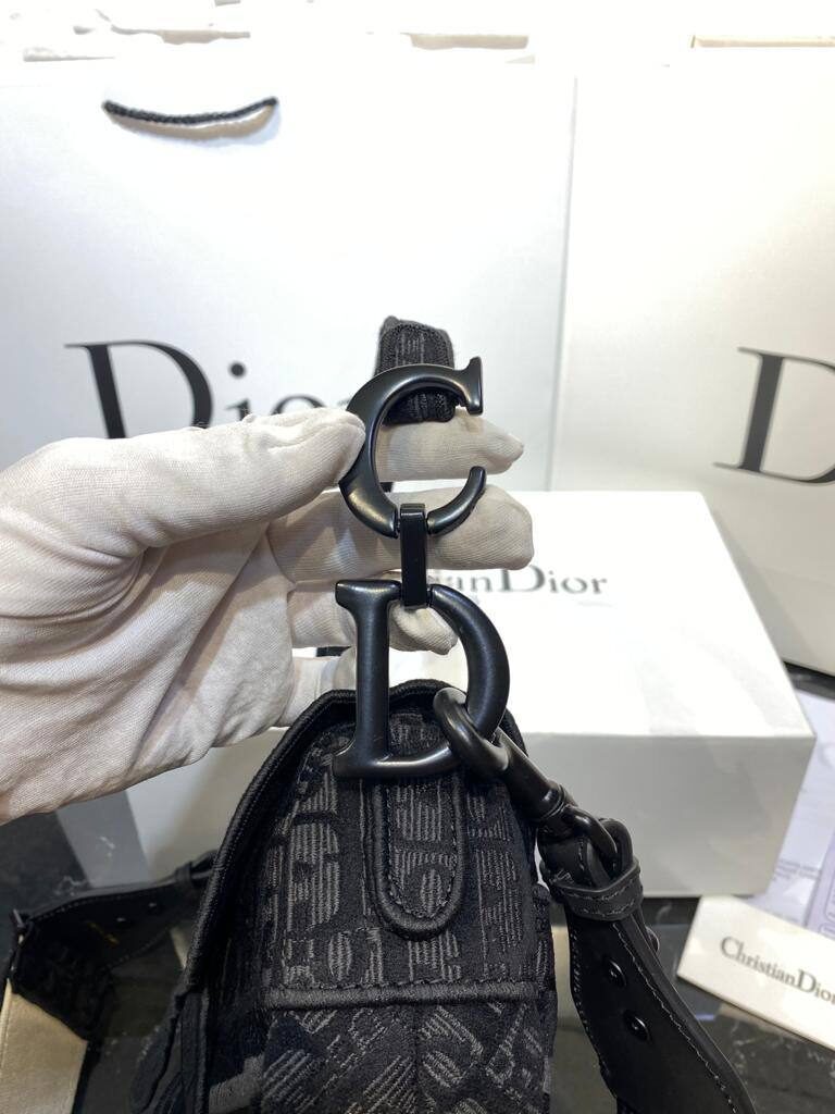 christian dior canta saddle siyah 25x20 cm