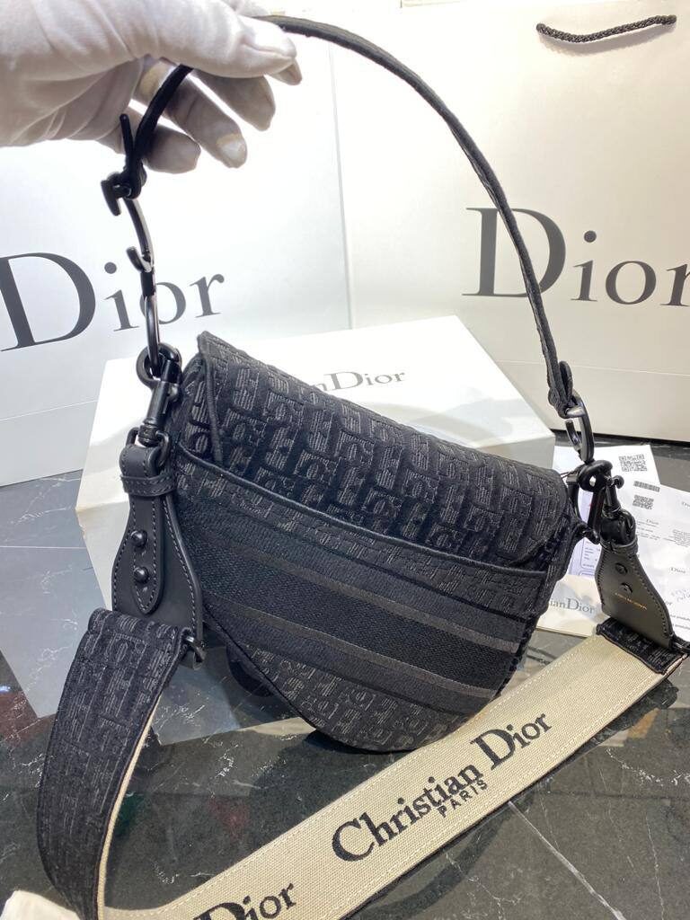 christian dior canta saddle siyah 25x20 cm