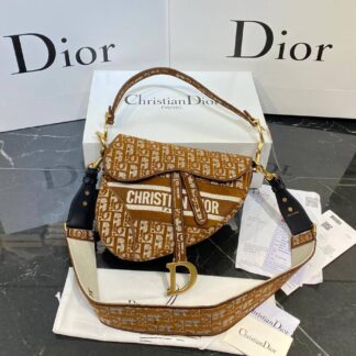 christian dior canta saddle taba 25x20 cm
