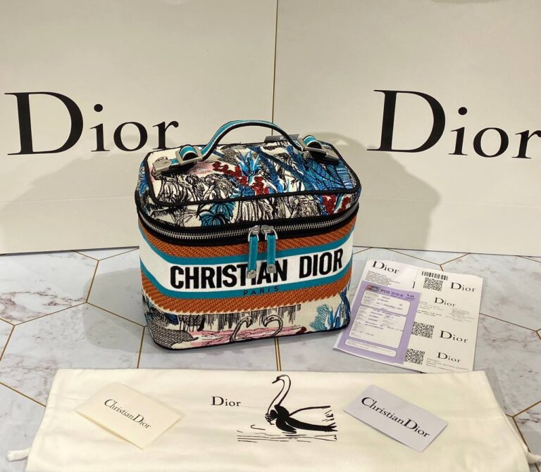 christian dior canta travel vanity taba 24x17 cm