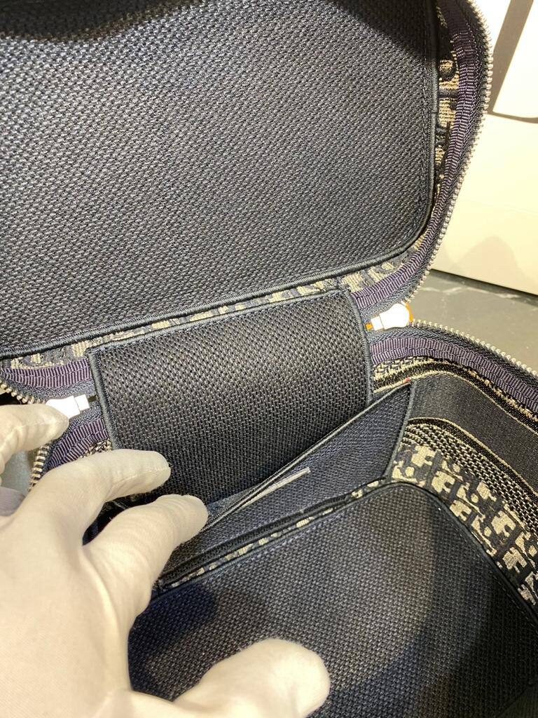christian dior canta vanity nakisli lacivert 24x17 cm