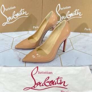 christian louboutin ayakkabi stiletto nude rugan topuk 12 cm
