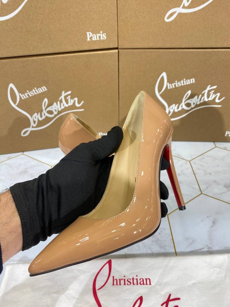 christian louboutin ayakkabi stiletto nude rugan topuk 12 cm