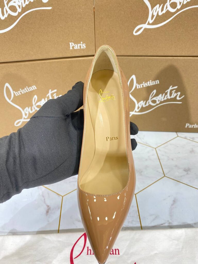 christian louboutin ayakkabi stiletto nude rugan topuk 12 cm