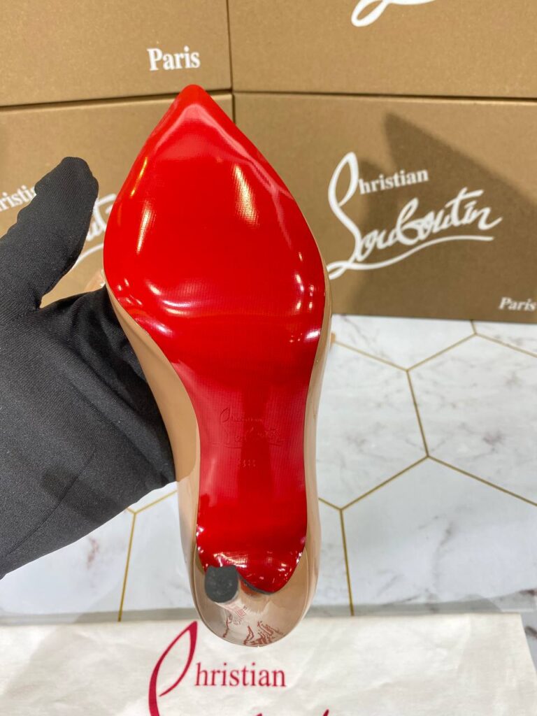 christian louboutin ayakkabi stiletto nude rugan topuk 12 cm