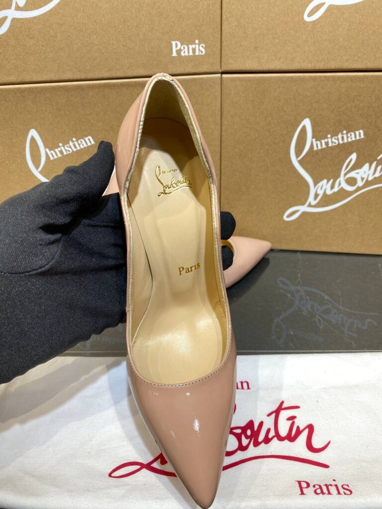 christian louboutin ayakkabi stiletto nude topuklu 12 cm