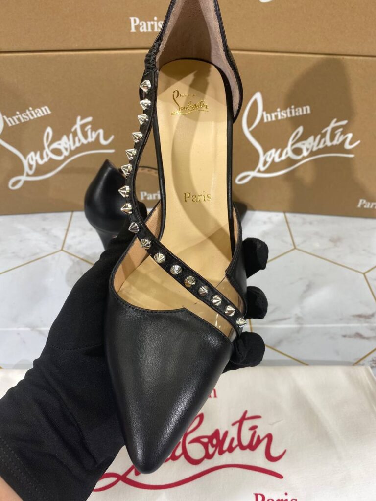 christian louboutin ayakkabi stiletto pumps siyah topuk 12 cm