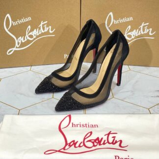christian louboutin ayakkabi stiletto siyah topuk 12 cm