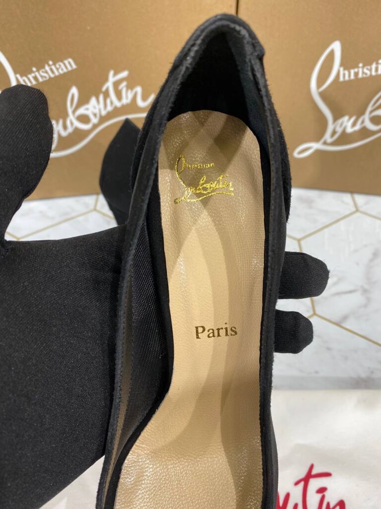 christian louboutin ayakkabi stiletto siyah topuk 12 cm