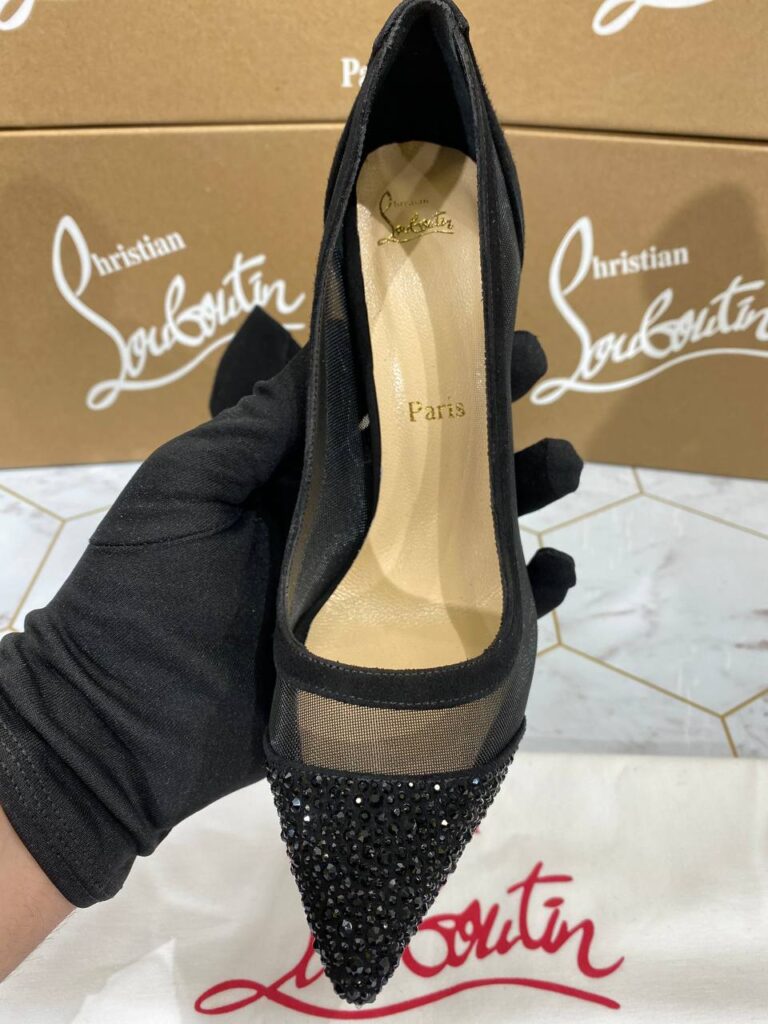 christian louboutin ayakkabi stiletto siyah topuk 12 cm