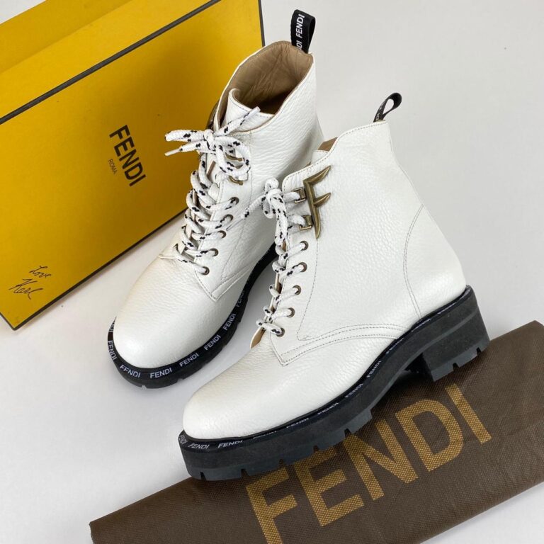 fendi ayakkabi biker style beyaz bot