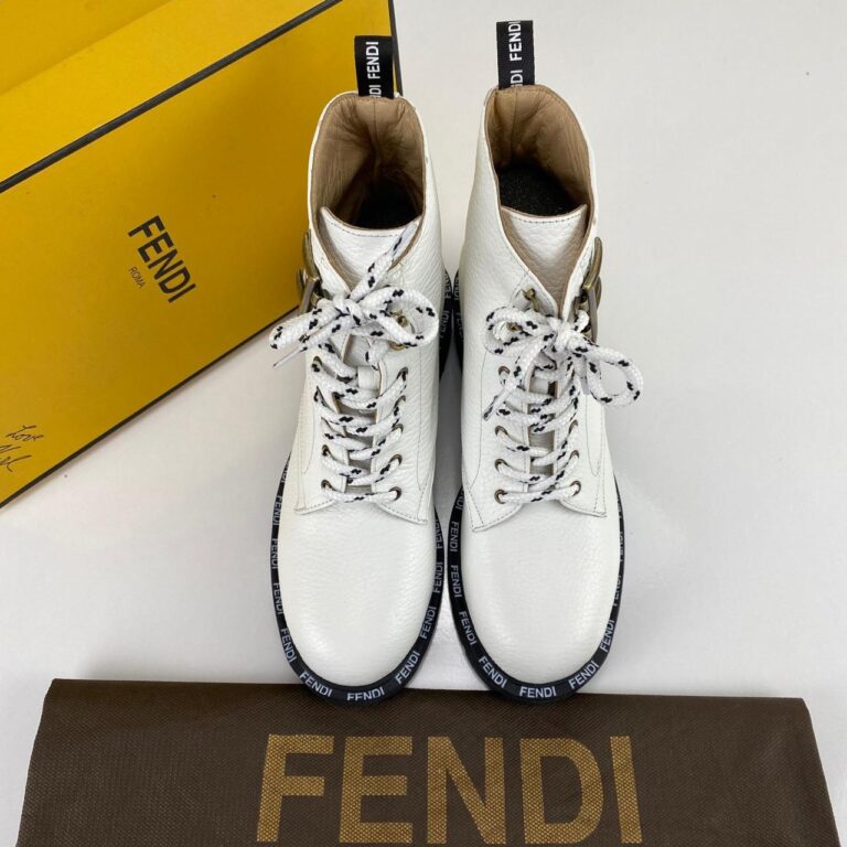 fendi ayakkabi biker style beyaz bot