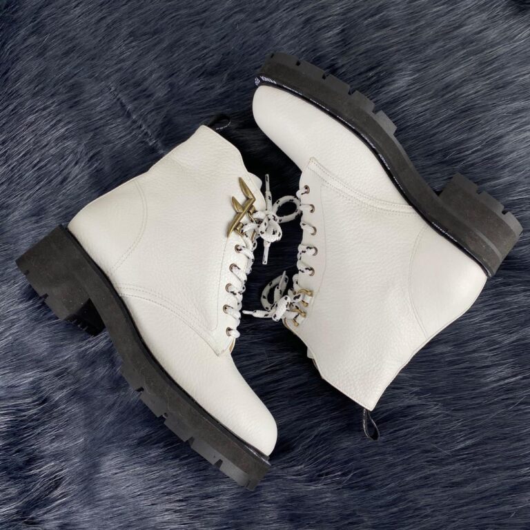 fendi ayakkabi biker style beyaz bot