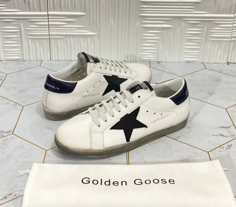 golden goose ayakkabi erkek sneaker siyah beyaz